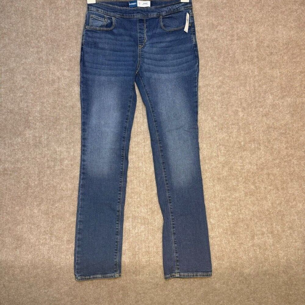 NWT Old Navy WOW Skinny Pull On Jeans for Girls 18 Mid Rise Medium Wash